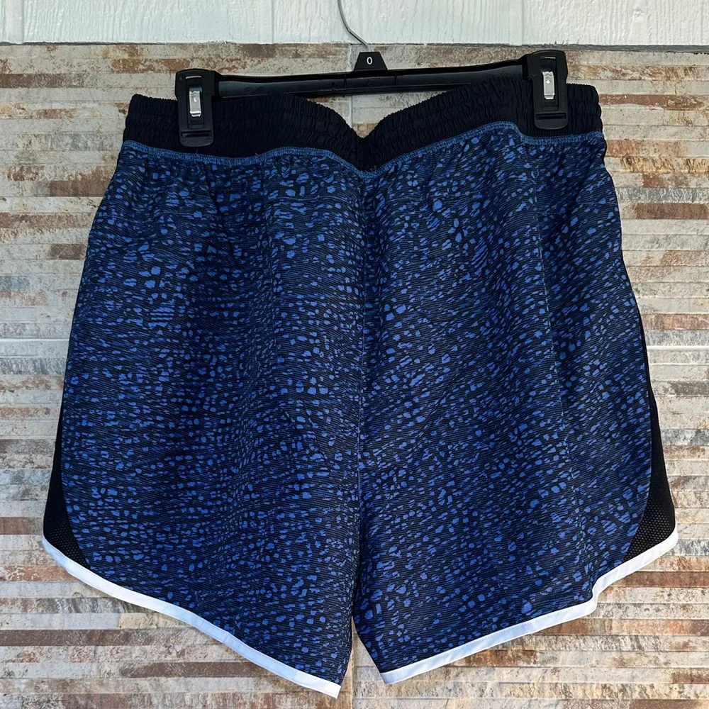 Just My Size Blue Patterned Athletic Shorts - Picture 2 of 4